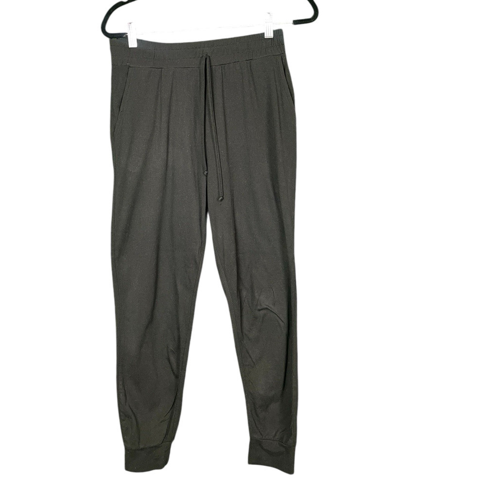 LA & Image Black Soft Jogger Pants With Pockets Size Petite Large Casual Lounge